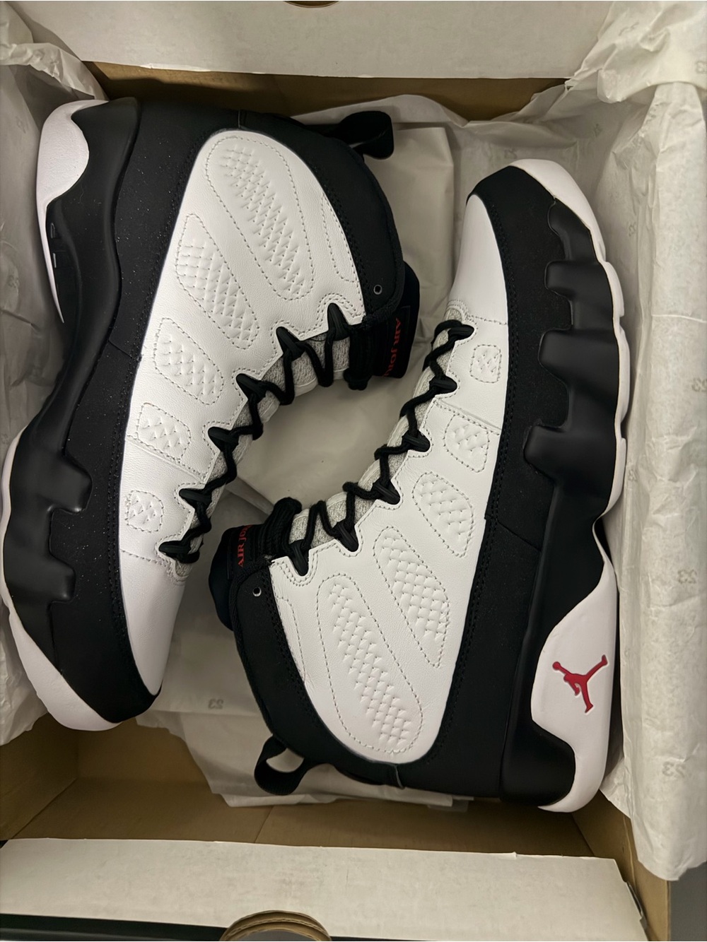 Jordan Men's Black, White & Red High-Top Basketball Sneakers